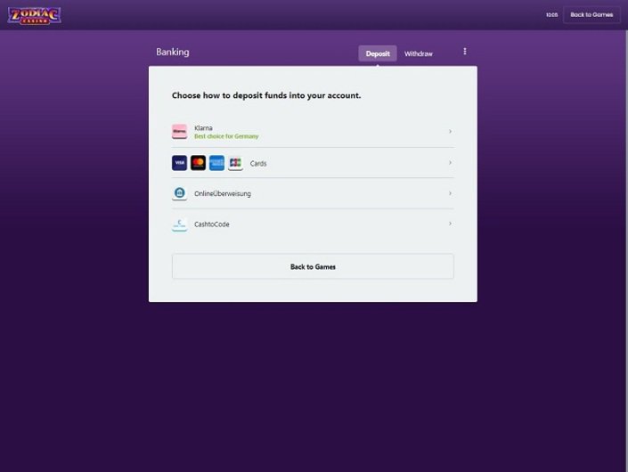 Zodiac Casino Review 3